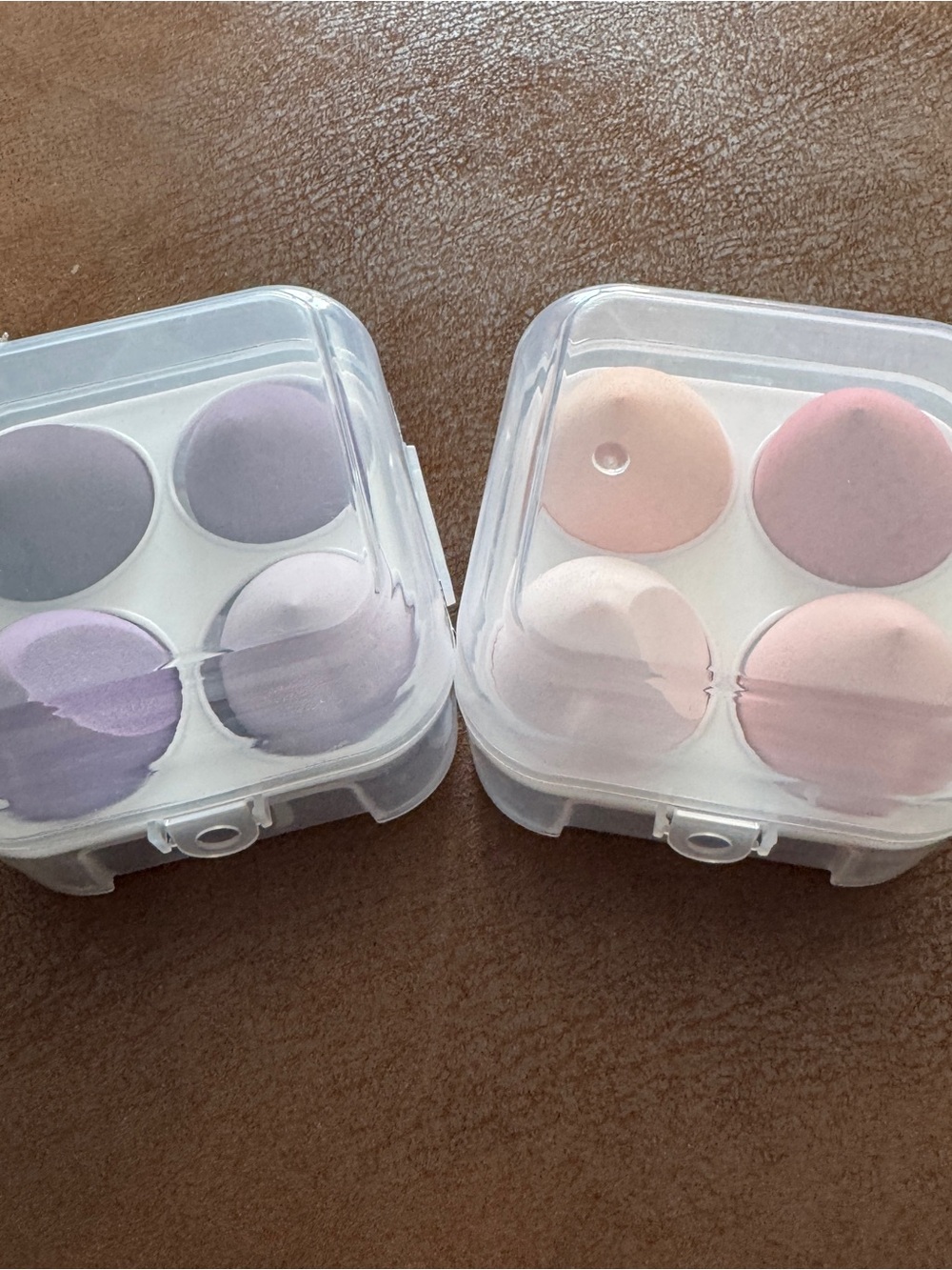 Soft Dome Makeup Sponge Set - Pastel Pink & Lavender - Picture 2 of 7